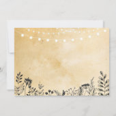 Bruiloft Feest Bloemstuk Itinerary Vrijgezellenfee Kaart (Achterkant)