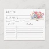 Bruiloft Feest Boek Recept Verzoek Kaart (Voorkant)
