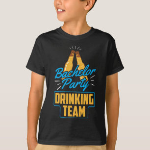 Bruiloft Feest Drank Team Bruidegom Bruid 1  T-shirt