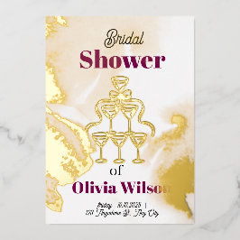 Bruiloft Feest Folie Uitnodiging