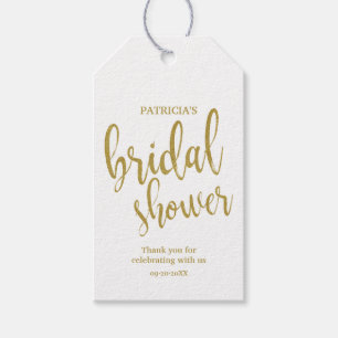 Bruiloft Feest Goud Glitter Bedankt Cadeaulabel