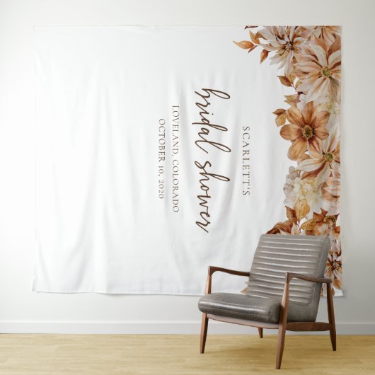 Bruiloft Feest in de herfst Wandkleed (In Situ (horizontaal))