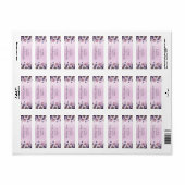 Bruiloft Feest Lavendel Bloemen Retouradres Etiket (Full Sheet)