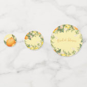 Bruiloft Feest Lemons Sinaasappels Citrus Bloemen  Confetti (Voorkanten)