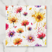 Bruiloft Feest "Love In Bloom" Bedankjes Labels (Achterkant)