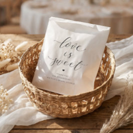 Bruiloft Feest Love is Sweet Elegant Hart Bedankzakje