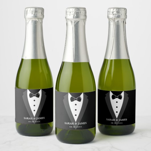 Bruiloft feest mousserende wijn fles sparkling wijnetiket (Flessen)