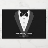 Bruiloft feest mousserende wijn fles sparkling wijnetiket (Enkel label)