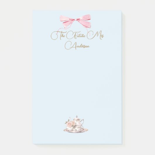Bruiloft Feest Regency Theepartij Elegant  Post-it® Notes (Voorkant)