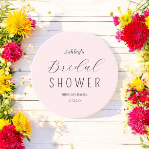 Bruiloft Feest Roze Zwart Chic Zandsteen Onderzetter