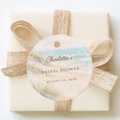 Bruiloft feest strand kust elegant doe-het-zelf bedankjes labels