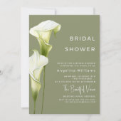 Bruiloft Feest Uitnodiging "Delicate Calla Lilies" (Voorkant)
