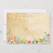 Bruiloft Feest Verlichting Bloemen Agenda Vintage (Achterkant)
