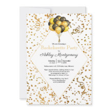 Bruiloft Feestballon Gouden Confetti Slagroom