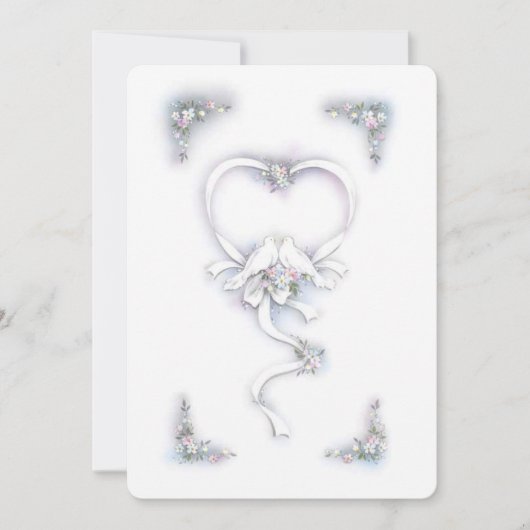 bruiloft feestdagenkaart (Voorkant)