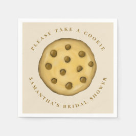 Bruiloft Feestelijke Cute Whimsical Chocolate Chip Servet