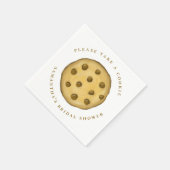 Bruiloft Feestelijke Cute Whimsical Chocolate Chip Servet (Hoek)
