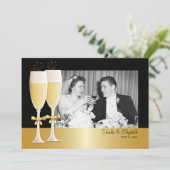 Bruiloft Feestelijke Foto 50 Jaar Getrouwd Feest Kaart (Staand voorkant)