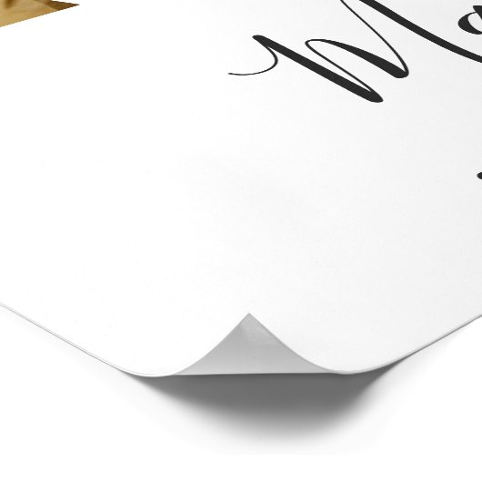 Bruiloft Feestelijke Ontvangst 3 Foto Collage voor Poster (Hoek)