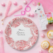 Bruiloft Feestservies Bloemen Papieren Bordje (Feest)