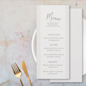 Bruiloft Flat Menu