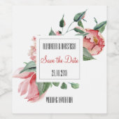 Bruiloft flesetiket. wijn etiket (Enkel label)