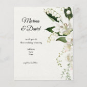 bruiloft floral Lily Invitation classics (Voorkant)