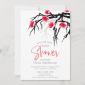 Bruiloft | Floral van de Japanse bloesems Kaart (Voorkant)