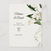 bruiloft florale Lily classics Briefkaart (Voorkant)