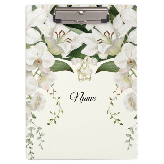 bruiloft florale Lily classics Klembord (Voorkant)
