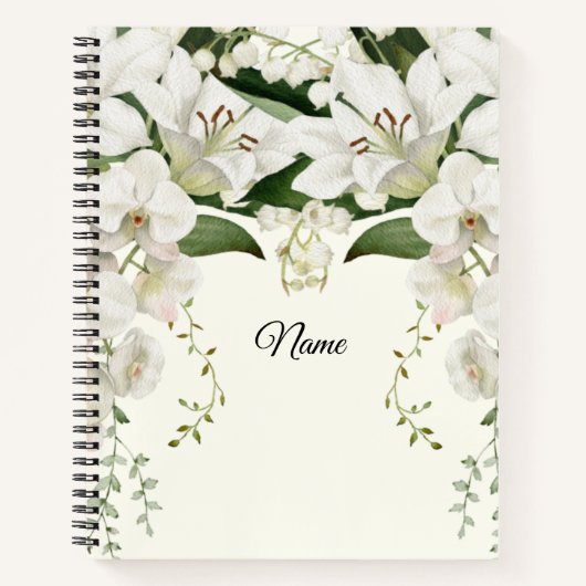 bruiloft florale Lily classics Notitieboek (Voorkant)