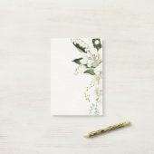 bruiloft florale Lily classics Post-it® Notes (Op bureau)