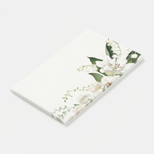 bruiloft florale Lily classics Post-it® Notes (Schuin)
