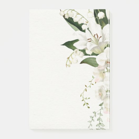 bruiloft florale Lily classics Post-it® Notes (Voorkant)
