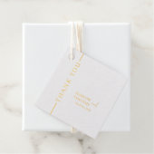 Bruiloft Folie Favor Tag (Met doos)