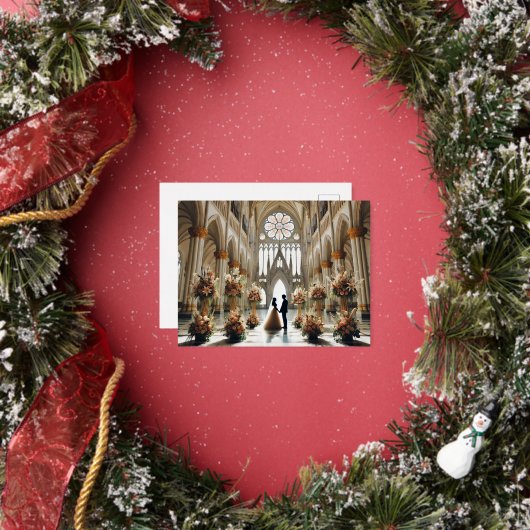 bruiloft folie uitnodiging briefkaart (Insitu)