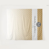 Bruiloft Foto Achtergrond bruid bruidegom - gouden Wandkleed (Voorkant (horizontaal))