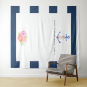 Bruiloft Foto Booth met Zeevaartthema Wandkleed (In Situ (horizontaal))