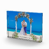 Bruiloft Foto Bruid en bruidegom Fotoblok (Rechts)