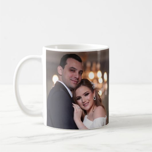 BRUILOFT FOTO CUSTOM COFFEE MOK (Links)