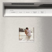 Bruiloft foto dank u bericht gunst magneet (Insitu (Vaatwasser))