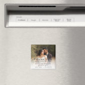 Bruiloft foto dank u bericht magneet (Insitu (Vaatwasser))