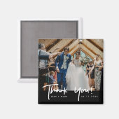 Bruiloft foto dank u gunst magneet (Voorkant / Achterkant)