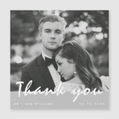 Bruiloft foto dank u magneet (Voorkant)