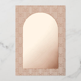 Bruiloft foto geometrisch folie uitnodiging