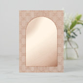 Bruiloft foto geometrisch folie uitnodiging (Staand Voorkant)