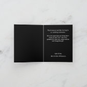 Bruiloft foto gevouwen dank u notitiekaartje (Binnen)