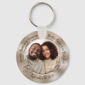 Bruiloft foto gunsten, bruiloft Sleutelhangers (Voorkant)