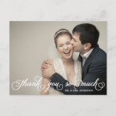  bruiloft foto Hartelijk dank Briefkaart (Voorkant)