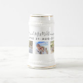 Bruiloft Foto Jubileum Gift - Gepersonaliseerd Bierpul (Center)